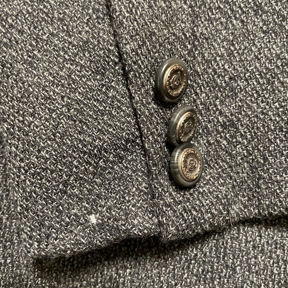 Men’s Marco Carelli Sports Jacket/Blazer 100% Lambswool, color medium grey - Picture 9 of 13